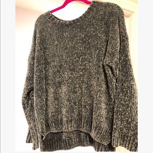Chenille like sweater